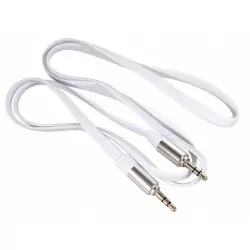 Przewód Jack 3,5mm płaski white 1m MCTV-694W MACLEAN