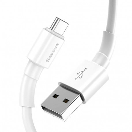 Przewód USB/USB-C 1m/3A CATSW-02 biały Baseus-7972