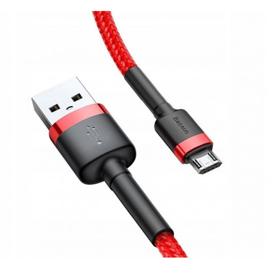 USB/micro USB cable 2m QC3.0 2.4A Red Baseus