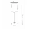 Lampka stołowa MT-507/W-CH antyk klosz ecru Vitalux