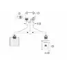FARINA-5 gold 3xE27 ceiling lamp Vitalux