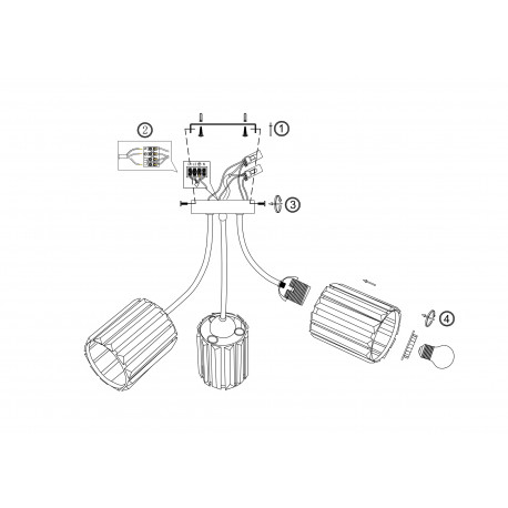 Lampa sufitowa ORELA-3 chrom 3xE27 Vitalux