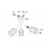 Lampa sufitowa ORELA-3 chrom 3xE27 Vitalux