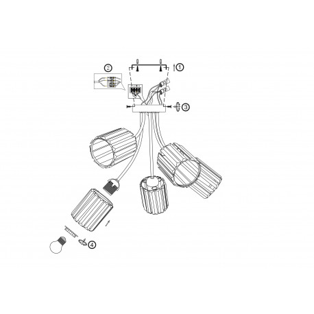 Lampa sufitowa ORELA-5 chrom 5xE27 Vitalux-8735