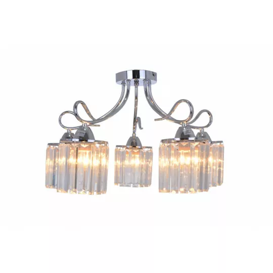 XANTE-5 chrome 5xE27 ceiling lamp Vitalux