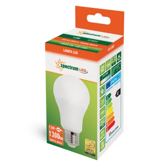 Żarówka LED E27 13W barwa ciepła WOJ+13892 SPECTRUM