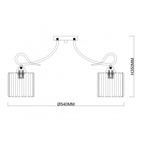 Lampa sufitowa XANTE-5 chrom 5xE27 Vitalux