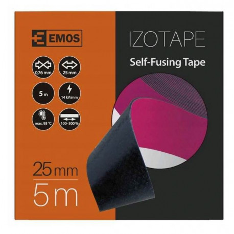 Taśma izolacyjna samowulkanizująca 25x0.8mm 75036 EMOS