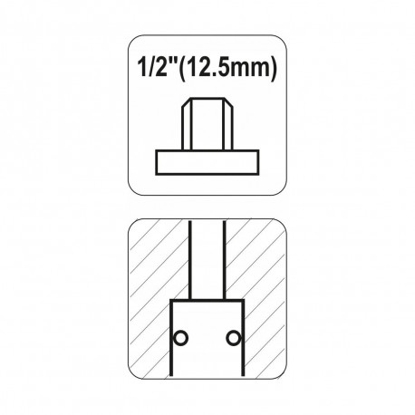 Szybkozłącze Gniazdo D gw.zewn.1/2" YT-2392 Yato
