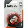 Coiled tape measure 5m x 19mm black and red YT-7105 YATO