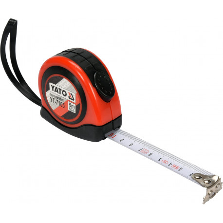 Miara zwijana 5m x 19mm czerono-czarna YT-7105 YATO