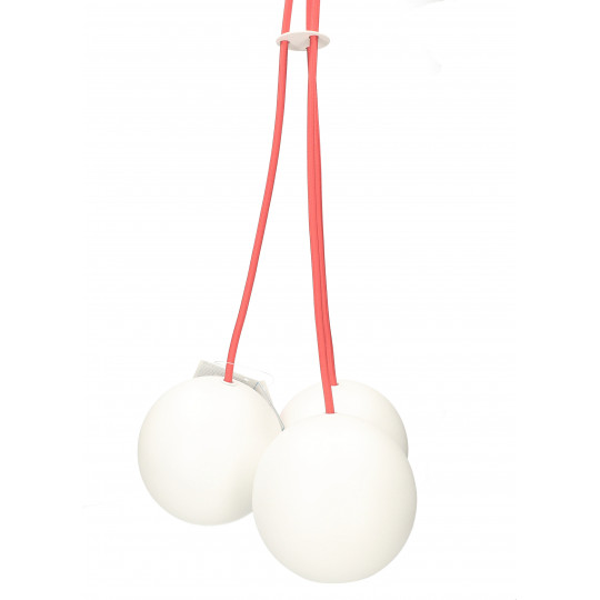 BUBBLE 6025 III White-Red Lamp