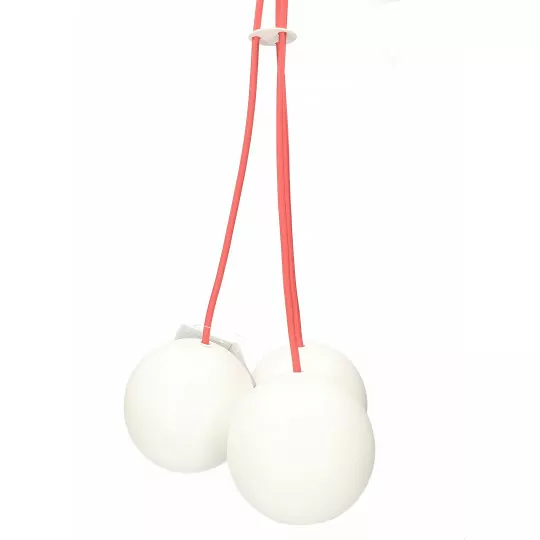 BUBBLE 6025 III White-Red Lamp