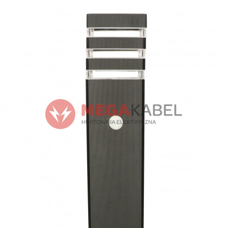 Lampa słupek ogrodowy RIO 9097 +PIR 65cm E27