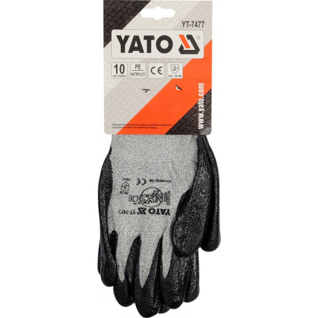 Rękawice antyprzecięciowe olejoodporne 10 YT-7477 YATO