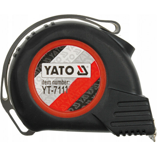 Coiled tape measure 5m x 25mm black automatic YT-7111YATO