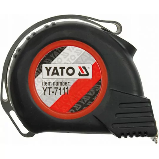 Coiled tape measure 5m x 25mm black automatic YT-7111YATO Coiled tape measure 5m x 25mm black automatic YT-7111YATO