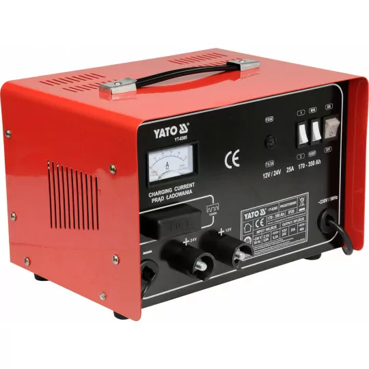 Prostownik 12/24V 25A 240Ah ze wspomaganiem rozruchu 30A YT-8305 YATO