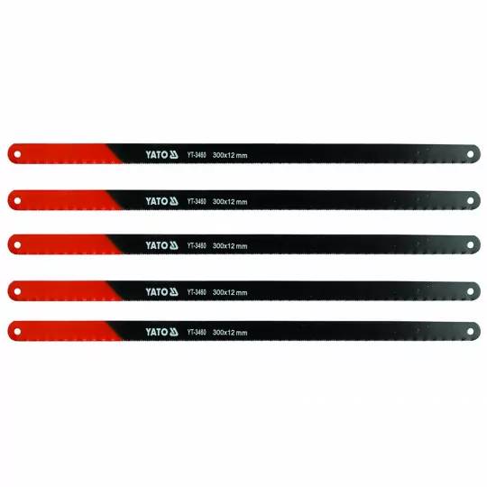 Brzeszczoty do metalu 300-12mm TPI24 opakowanie 5 sztuk  YT-3460 YATO