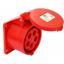 Gniazdo siłowe do zabudowy proste 16A 400V 3P+F Tracon