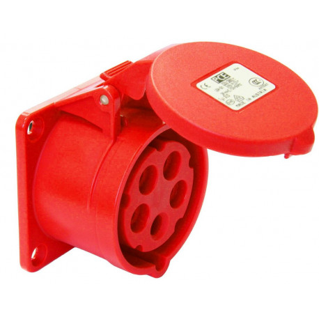 Gniazdo siłowe do zabudowy proste 16A 400V 3P+F Tracon