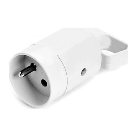 Gniazdo z uchem białe z uziemieniem 16A 315-01 Viplast