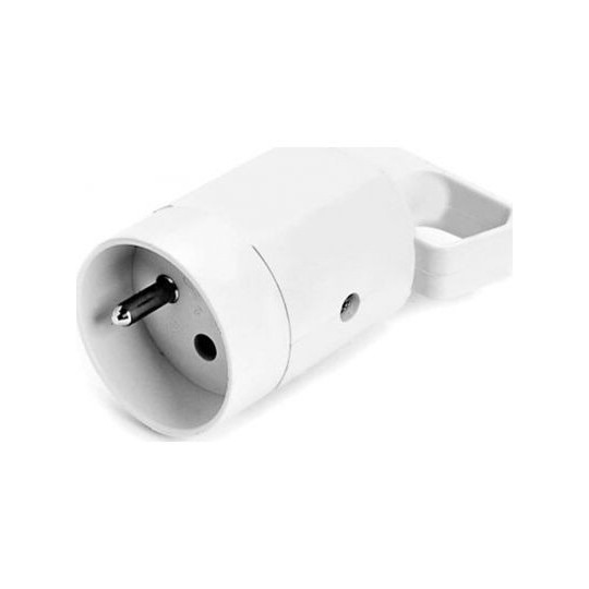 White grounded socket with lug 16A 315-01 Viplast