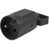 Black lug socket with grounding 16A 315-05 Viplast