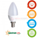 Żarówka LED Świecowa E14 6W CW 230V Spectrum