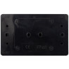 Koala double 2x2P+Z surface-mounted socket black with flap 162-05 VIPLAST