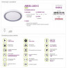 ARIEL LED C 48W plafond lamp +pilot 04012 Struhm