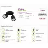 Lampa BOGNA 2C Black 03985 GU10 Struhm