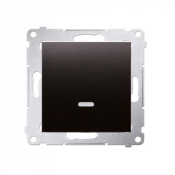 Simon54 Łącznik jednobiegunowy z podświetleniem LED DW1L.01/48 antracyt