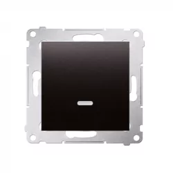 Simon54 Łącznik jednobiegunowy z podświetleniem LED DW1L.01/48 antracyt