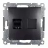 Simon54 RJ45 single computer socket D61.01/48 anthracite
