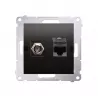 Simon54 gniazdo SAT+RJ45 6 DASFRJ45.01/48 antracyt