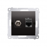 Simon54 SAT+RJ45 socket 6 DASFRJ45.01/48 anthracite