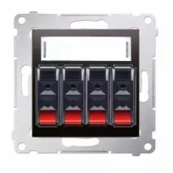 Simon54 Gniazdo głoś. 4-krotne DGL34.01/48 antracy