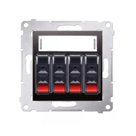 Simon54 Gniazdo głoś. 4-krotne DGL34.01/48 antracy