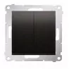 Simon54 double NO pushbutton DP2.01/48 anthracite