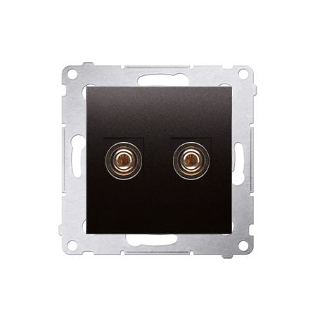 Simon54 Gniazdo głośnikowe 1-krotne DGL2.01/48 antracyt