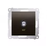 Simon54 Satellite single socket DASF1.01/46 brown