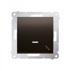 Simon54 Łącznik schodowy z podświetleniem LED DW6L.01/46 brązowy