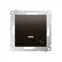 Simon54 Łącznik schodowy z podświetleniem LED DW6L.01/46 brązowy