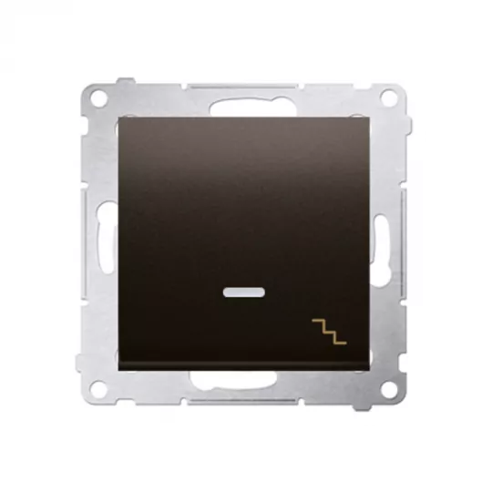 Simon54 Staircase switch with LED illumination DW6L.01/46 brown