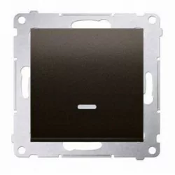 Simon54 Łącznik jednob. podśw. DW1L.01/46 brązowy