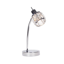 Lampka stołowa DESALIA-T CR chrom kryształki E14-8817