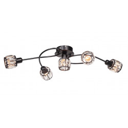 Lampa sufitowa DESALIA-5 MB czarna 5xE14 Vitalux
