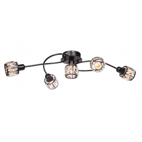 Lampa sufitowa DESALIA-5 MB czarna 5xE14 Vitalux