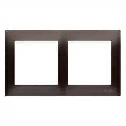 Simon54 Ramka 2- krotna DR2/46 brązowy